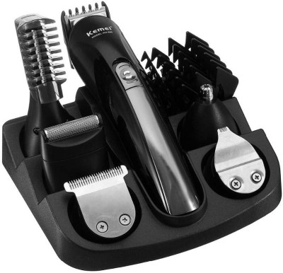 Kemei KM - 600 Professional Hair Trimmer 6 In 1 Hair Clipper Shaver Sets Electric Shaver Beard Trimmer Hair Cutting Machine